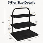 Cupcake Stand, 3 Tier Halloween Cupcake Stand for 50 Cupcakes Rustic Cupcake Display Stand Large Wood Dessert Table Display Set Cupcake Tower Tiered Tray Stand for Wedding Birthday Party - Image 3