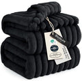 Bedsure Soft Cal King Size Blanket for Bed Black 102"x96" by BEDSURE