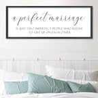 SRSZHIYUE A Perfect Marriage Wedding Decor Sign, 40"×15", Black - Image 3