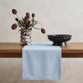 Solino Home 100% Pure Linen Table Runner Ice Water Long, Fete 14 x 90 in by SolinoHome