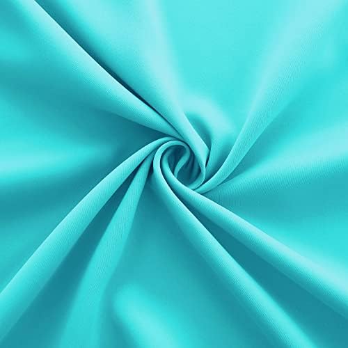 Turquoise Window Curtain Panels for Living Room Set 84 Inch Length 2 Pieces Grommet Drapes Insulated Light Blocking Room Darkening Double Blackout Thermal Curtains for Bedroom 52x84 Inches Long - Image 5