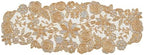 Beaded Table Runner Decore 36 inches Long Christmas Snowflake Coastal Shell Sunflower Beaded Table Runners for Halloween, Christmas, Easter Coffee Tropical - 36"x13" Gold Ivory Silver Olio Marfa - Image 4