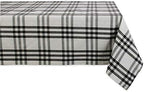 DII Home Sweet Farmhouse Plaid Tabletop Collection, Tablecloth, 60x120, Black by DII