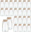 24 Pack Mason Jar Vases for Centerpieces, Clear Glass Flower Vase by LEYIQU