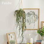 3 Pack Mini Artificial Hanging Greenary Fake Hanging Plants in Basket for Wall Living Room Decor Bathroom Shelf Home Indoor - Image 7