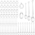 Vercraft 100 Pcs Christmas Tree Acrylic Hanging Ornaments,Clear by Vercraft