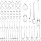 Vercraft 100 Pcs Christmas Tree Acrylic Hanging Ornaments,Clear by Vercraft