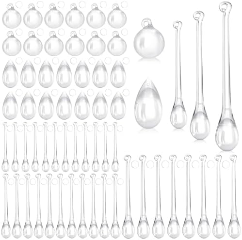 Vercraft 100 Pcs Christmas Tree Acrylic Hanging Ornaments,Clear by Vercraft