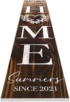 Personalized Welcome Sign for Front Door, Custom Welcome Sign for Porch Outdoor Welcome Home Decorations, 48"x8" PVC Sign (Design 4) - Image 4