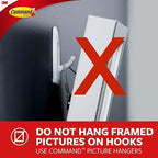 Command Large White Hooks, 16 Strips, 14 Hooks (Pack of 12) - Image 6