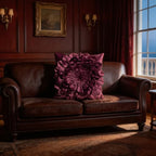 OiseauVoler Decorative 3D Flower Throw Pillow Covers 18x18 Inch Wine Red - Image 4