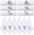HunnmingRe 12 Pcs Spring Floral Cloth Napkins 100% Cotton, 17x17inch by HunnmingRe