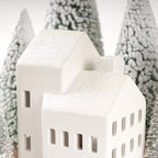 Christmas Decorations Indoor, 5 Lighted Ceramic Christmas Village Houses - Image 4