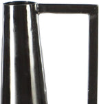 Deco 79 Metal Decorative Vase Centerpiece Vases with Handles, Set of 2 Flower Vases for Home Decoration 17", 22"H, Dark Gray - Image 2