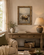 Gold Framed Two Frogs Boat Wall Art, Cottagecore Canvas Print, 16x12 - Image 3