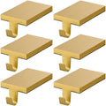 4 Pcs Christmas Stocking Holders Hanging Hooks Heavy Duty Mantel Stocking Holder Bases Weighted Metal Stocking Hangers for Shelf Fireplace Stair Xmas Party Decor (4, Gold) by ARCHCRTC