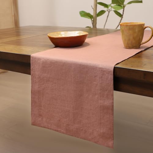 Linen Table Runner 108 Inches Long 100% French Linen Table Runners - Image 2