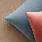 JUSPURBET 28x28 Euro Velvet Throw Pillow Covers Set of 2,Coral - Image 6