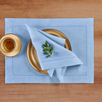 Solino Home 100% Pure Linen Napkins Cornflower Blue, 20 x 20 in, Set of 4 - Image 3