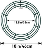 Thealyn 12 Pack 18" Metal Wreath Frame, Wire Wreath Rings for DIY Decor - Image 2