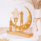 Ramadan Lantern Lights,Ramadan Candle Lantern,Eid Mubarak LED Lamp,Ramadan Hanging Lantern Decorations for Home Style 20 - Image 4
