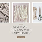 Macrame Wall Hanging Curtain Bohemian Style Room Décor, Special Events Wall Hanging Woven Tapestry Wall Art Boho Curtains with LED Fairy Lights (Tapestry + USB Strip Lights) - Image 6