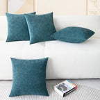 CaliTime Decorative Couch Throw Pillow Covers 18 X 18 Inches Ocean Blue - Image 6