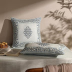 ISAENNE Designer Linen Throw Pillow Cover,Set of 2,20"x12"-Segerman A - Image 4