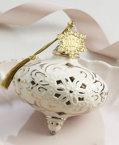 Lenox 2025 Annual Christmas Porcelain Hanging Ornament - Image 3