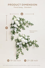 Ling's moment 2 Pack Dusty Rose Floral Garland Wedding Arch Flowers - Image 5
