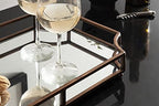 Kate and Laurel Ciel Modern Scalloped Tray; 19 x 13 x 3. Bronze; Decorative Mirrored Tray for Storage and Display - Image 4