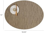 Chilewich Bamboo Placemats Set of 4, Woven Oval Placemats - Image 2
