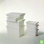Rubbermaid Commercial Products Food Storage Box/Tote for Restaurant/Kitchen/Cafeteria, 5 Gallon, White (FG350600WHT) (Pack of 2) - Image 2