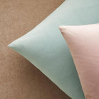 JUSPURBET 24x24 Euro Velvet Throw Pillow Covers Set of 2,Pink - Image 6