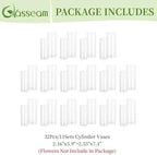 Glasseam Glass Cylinder Vase in Bulk: 32Pcs Small Bud Vase for Centerpieces - Image 6