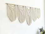 Extral Large macrame wall hanging, 71'' W x 32'' L boho wall art tapestry wall decor for urban entryway,living room,bedroom decor, headboard woven wall art, big fiber art over couch art for Yarn hallway - Image 7