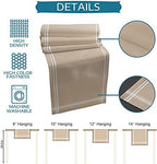 Smile Sunflower Light Khaki Table Runner, Burlap Table Runners 120 inches Long,Farmhouse Style Solid Color Table Runner for Wedding Holiday Party Dinner,Dresser Scarf Decor - Image 7