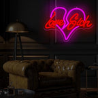 Heart Broken Love Neon Sign 15x10.1in LED Wall Light USB Powered Dimmable - Image 2