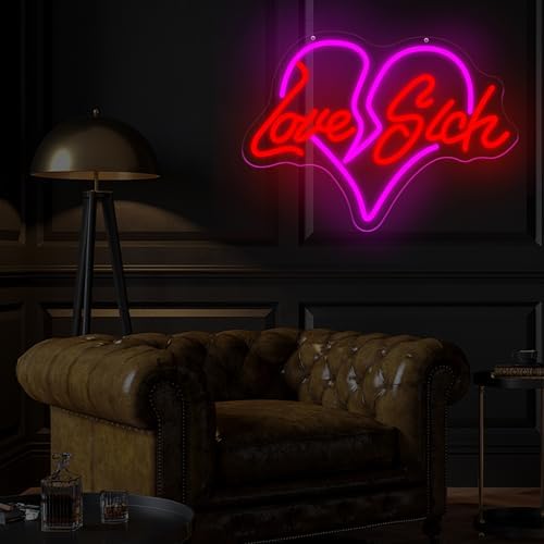 Heart Broken Love Neon Sign 15x10.1in LED Wall Light USB Powered Dimmable - Image 2