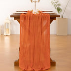 10 Pack Cheesecloth Table Runner Fall Boho Gauze Wedding Party Home Decor - Image 4