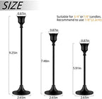BEZURA Black Taper Candle Holders Set of 6,Aluminum Alloy Candlestick Holders for Candlesticks Vintage Metal Candle Stick Candle Holder for Fireplace Party Dining Home - Image 3