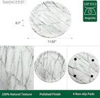 MARMOR Natural Calacatta Marble Tray, Luxury Vanity Tray for Bathroom Counter, Perfume Organizer, Jewelry Tray, Candle Holder Decor, Kitchen Countertop Organizer, Elegant Home Decorative Tray Gift - Image 5