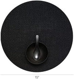 Chilewich Basketweave Placemats, Woven Round Placemats Set of 4 - Image 2