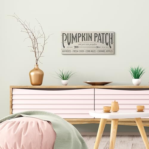 Stupell Industries 'Pumpkin Patch Autumn Sign', Canvas Art, 24 x 10 Inches, Easy to Hang and Sturdy, Made in USA, by Stephanie Workman Marrott - Image 3