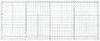 vidaXL Gabion Basket with Cover 157.5"x19.7"x59.1" Galvanized Iron - Image 5