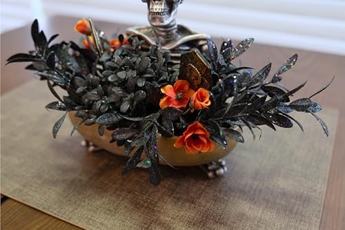 Halloween Decor Skull Table Centerpiece - Halloween Skull Bowl Decoraiton for Home Indoor Room Table Shelf Mantel - Resin Statue, 8 Inch Wide - Image 6