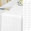 24 Pack White 10Ft Cheesecloth Table Runner by Unknown