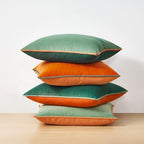 MONDAY MOOSE Decorative Throw Pillow Covers Cushion Cases, Set of 4 Soft Velvet Modern Double-Sided Designs, Mix and Match for Home Decor, Pillow Inserts Not Included (18x18 inch, Coral/Sage) - Image 3
