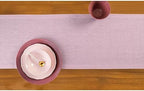 Solino Home 100% Pure Linen Dining Table Runner Pink, Athena 14 x 144 in - Image 3