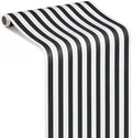 AmazingSpark Striped Table Runner Roll,Black,50' Long X 16" Wide by Unknown